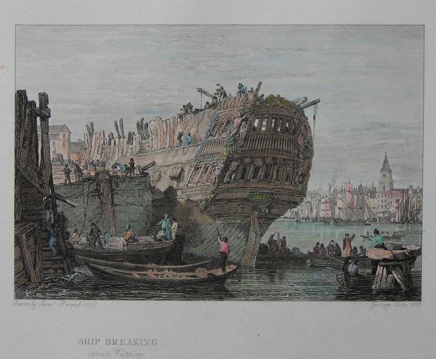 Print - Ship Breaking Opposite Wapping - Cooke